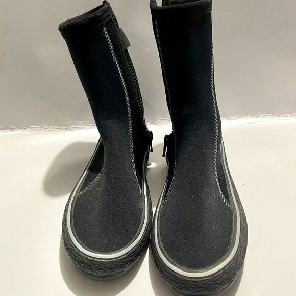 H2O Dissey Scuba Diving Boots unisex supra zippered neoprene black women’s 7 - Picture 3 of 7